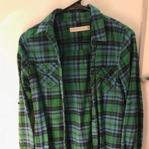 Giordano Green and Black Flannel